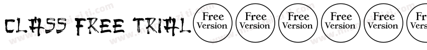 class free trial字体转换